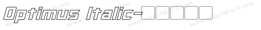 Optimus Italic字体转换